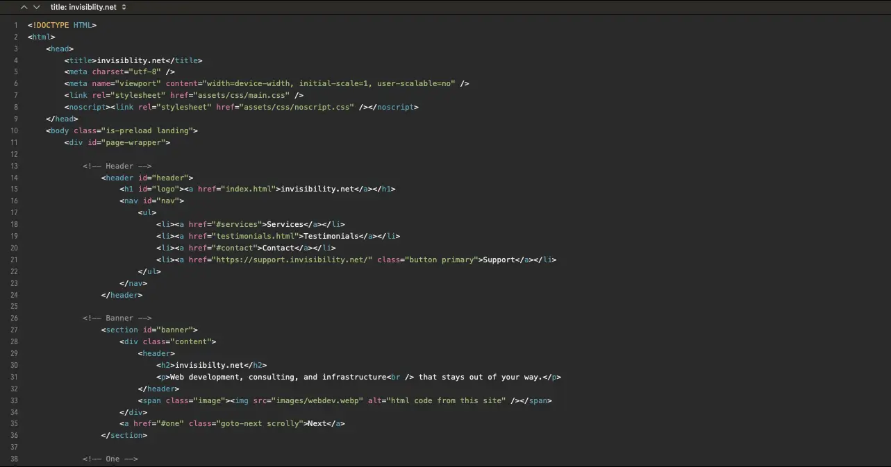 html code from this site
